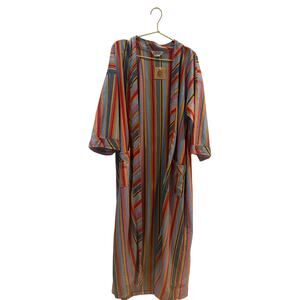 Vintage rainbow colorful kimono one size